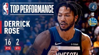 Derrick Rose Drops 16 Points Vs Golden State Warriors In Preseason!