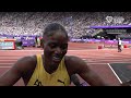 Julien Alfred Wins London Diamond League 200m with PB 21.71 Into A Headwind 👀 [interview]