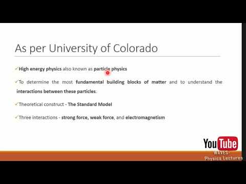 High Energy Physics Course 1 Introduction