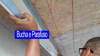 Como Fazer um Cortineiro de Gesso Drywall Passo a Passo