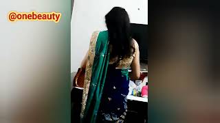 silk saree wearing  । hot vlog  । hot saree  । deep saree  । housewife hot saree  । vlog hot saree