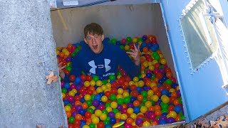 I Filled My Entire Storm Shelter With Ball Pit Balls