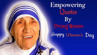 Famous Women Inspirational Quotes | Womens Day Whatsapp Status| Womens Day Wishes| Happy Women's Day
