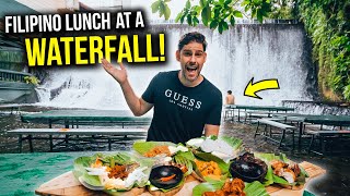 INSANE Filipino Lunch at a WATERFALL! NEVER seen anything like THIS!