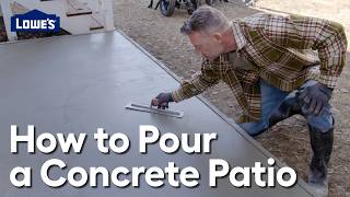 How to Pour a Concrete Patio