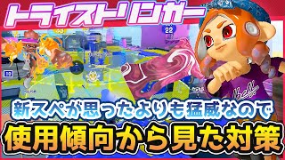 【スプラトゥーン３】新スペが思ったよりも猛威なので、使用傾向から見た対策を紹介！トライストリンガー講座【最高XP24弓使い解説】