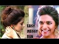 3 EASY Everyday Messy Bun Hairstyle for School, College,Work | Deepika Padukone| Indian Hairstyles 3 EASY Everyday Messy Bun Hairstyle for School, College,Work | Deepika Padukone| Indian Hairstyles