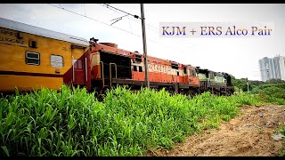 Wait For The End || SPECIAL PAIR KJM + ERS WDM3A ALCOs With Salem Passenger Train