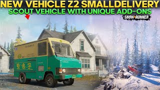 New Unique Vehicle Z2 Smalldelivery in SnowRunner Scout Vehicle With Unique Add-ons