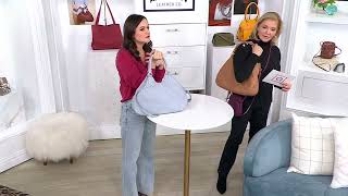American Leather Co. Washed Heritage Leather Blair Tote on QVC