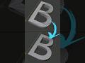 Blender fix bad topology on text with Remesh modifier #blender #tutorial #cgian