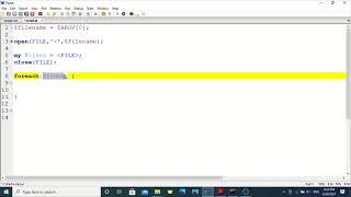 Perl Programming Tutorials - 3 - find and replace string using foreach loop