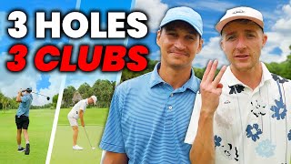 The 3-club challenge! (3 holes)