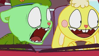 Flippy and Cuddles in a Car [Happy Tree Friends]