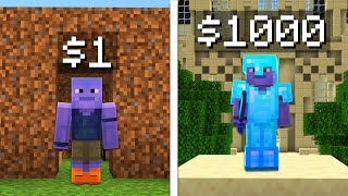 $1 vs $1000 Minecraft Map