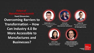 ITAP 2021 FOM: Overcoming Barriers To Transformation –  How can Industry 4.0 Be More Accessible?