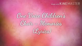 Maroon 5 - Memories/ One Voice Children's Choir (Lyrics)