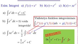 Eksponenttifunktion integrointi