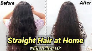 Straight Hair Naturally at Home | No Heat |  Hair Protein Mask - For Dead , Damaged And Dry Hair !!