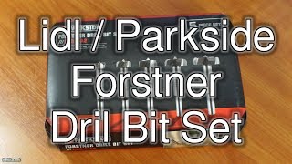 Lidl Parkside Forstner Dril Bit Set