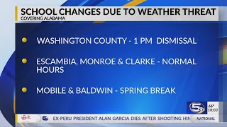 VIDEO: Several school districts announce early dismissal ahead of Thursday's storms