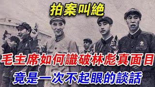 拍案叫絕！毛主席如何識破林彪真面目？竟是一次不起眼的對話#光影文史