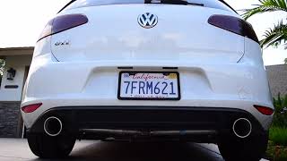 GTI MK7 Exhaust Sound: Downpipe with Borla S Type Catback and Vibrant 17930 Resonator