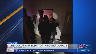 Man rescued after being stuck in elevator