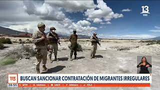 Proyecto de ley busca sancionar contratación de migrantes irregulares