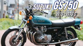 Suzuki “GS750” ปี 1976 | จุดกำเนิดที่ยอดเยี่ยมของ “Suzuki 4 จังหวะ” ที่โด่งดังในยุค⁉️