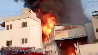 Rajasthan: Massive fire at chemical factory in Kota, six firefighters at spot