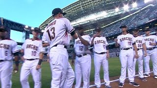 COL@ARI: D-backs introduce their lineup before game