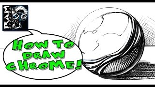 Drawing Chrome Effects for Comics - How To Video - Narrated
