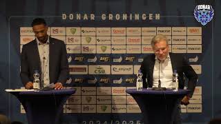 Persconferentie Donar vs. Brussels Basketball   08-12-2024