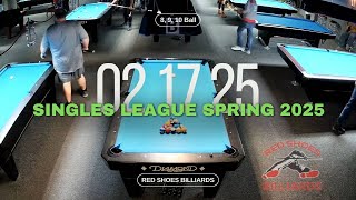 Spring 2024 Singles League - 8, 9, 10 Ball. Mondays at Red Shoes Billiards.