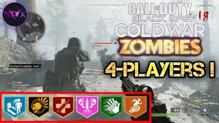 Call Of Duty Cold War Zombies 4-Player FULL Gameplay !!