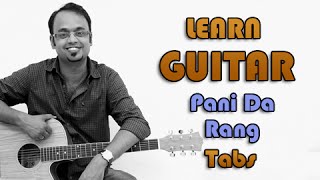 How To Play - Pani Da Rang - Guitar Tabs -  Vicky Donor - Ayushmann Khurrana