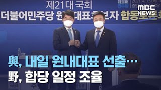 與, 내일 원내대표 선출…野, 합당 일정 조율 (2021.04.15/12MBC뉴스)