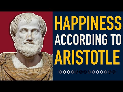 What does Aristotle mean when he says that the virtuous life helps us achieve happiness and is happiness?