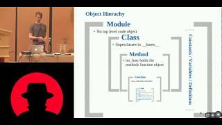 Black Hat USA 2010: pyREtic: Reversing Obfuscated Python Bytecode Live Python Objects 2/5