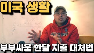 [미국생활] 캘리 실제 한달 생활 지출 보고 부부싸움뒤 대처법