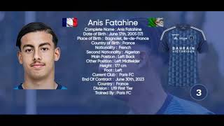 Anis Fatahine Left Back 05'