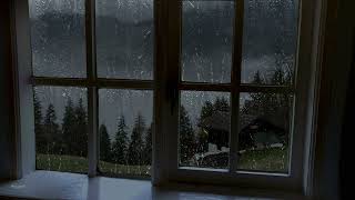 Rain Storm & Thunder on Window Sounds for Sleeping | Help Study, PTSD, Insomnia, Tinnitus