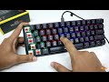 antesports mk1300 mini mechanical 60% gaming keyboard outemu red switches