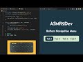 ASMR Programming - Bottom Navigation Menu - No Talking