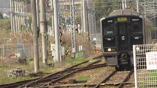 【HD】福北ゆたか線 813系 桂川駅到着