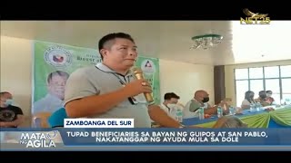 TUPAD beneficiaries sa bayan ng Guipos at San Pablo, nakatanggap ng ayuda mula sa DOLE