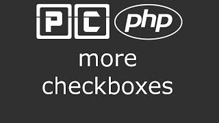 PHP beginners tutorial 46 - multiple checkboxes