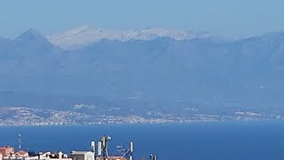 January 11th 2025 Looking at Sierra Nevada and Atlas Mtns, Benalmadena, Malaga Province,  Spain