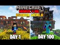 I Survived 100 Days in Evoker World in Minecraft Hardcore (Hindi)